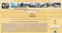 Desktop Screenshot of andesholidays.com